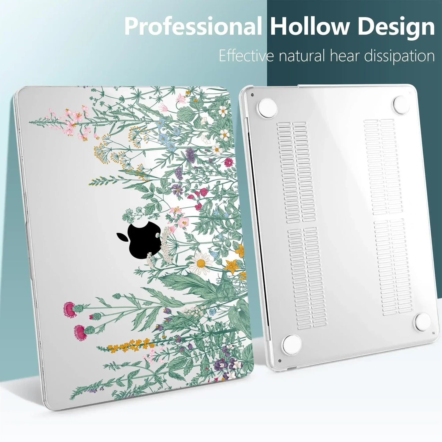 Coque rigide transparente imprimée pour MacBook