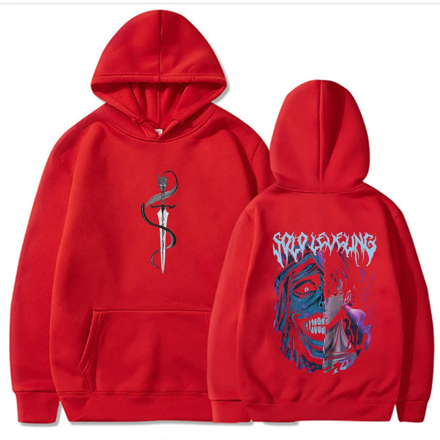 Solaire nivellement Statue de dieu sweat à capuche Sung Jinwoo sweat à capuche Anime t-shirts graphiques Anime sweats femmes hommes cadeau Streetwear