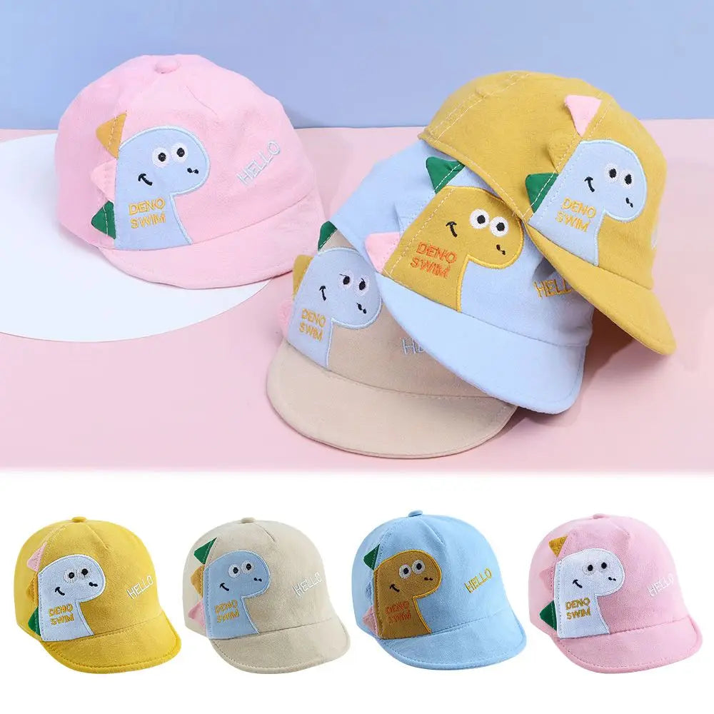 Casquette de Baseball en Maille pour Enfant, Chapeau de Soleil Ajustable, Motif Dinosaure de Dessin Animé, pour l'Extérieur, pour Bébé Garçon et Fille