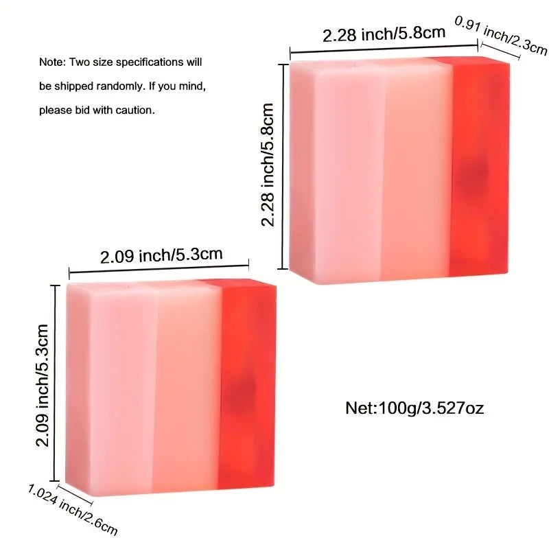 1 pièces x 100g de savon aux fraises nourrissant fait à la main – Mousse riche, nettoyage en profondeur et hydratant, parfait pour la maison et les voyages