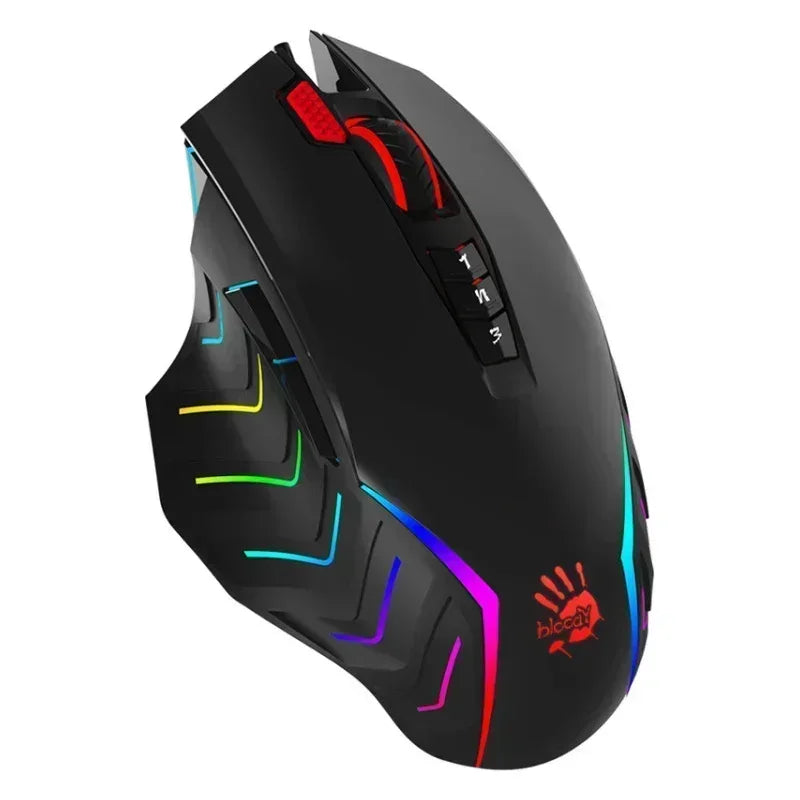 A4Tech sanglant J95s souris filaire Programmable automatique FM 5k moteur optique Pc ergonomie rvb e-sports souris de jeu Cf PUBG