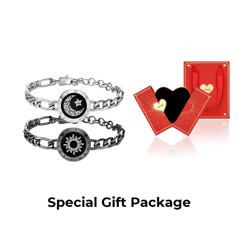 Totwoo – Bracelets tactiles pour relation longue Distance, cadeau d'anniversaire pour Couple, bijoux intelligents Bluetooth avec prise en charge de l'application iOS Android