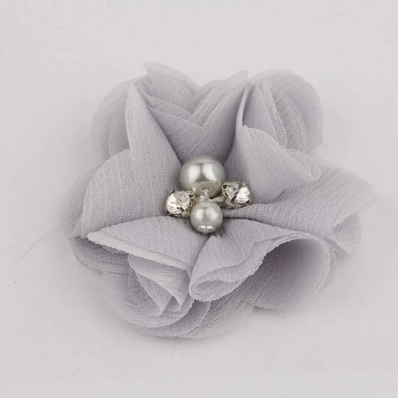 Mini fleurs artificielles en tissu mousseline de soie, 8 pièces, 2 pouces, 35 couleurs, pour Invitation de mariage, décoration de robe