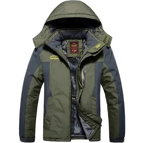 Coupe-vent homme grande taille 8XL 9XL veste d'hiver hommes imperméable coupe-vent velours chaud Parka manteau tourisme montagne neige pardessus