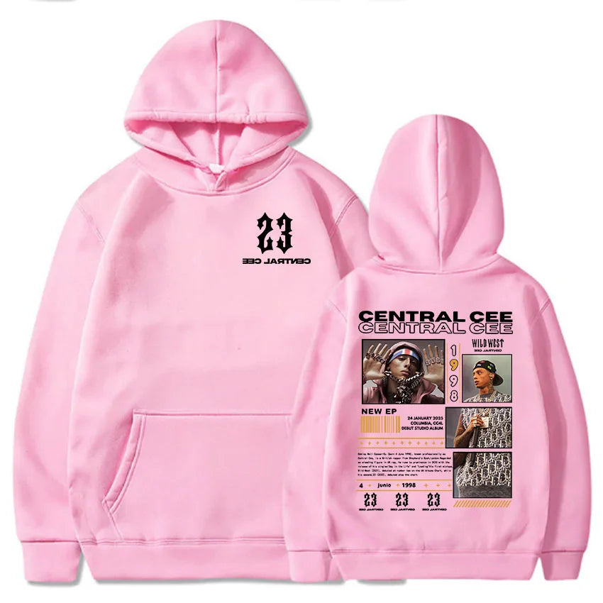 Central Cee-Sweats à capuche College, manches longues, pulls à capuche, streetwear, impression évasée, vêtements de mode, unisexe, CAN'T RUSH GREATNESS