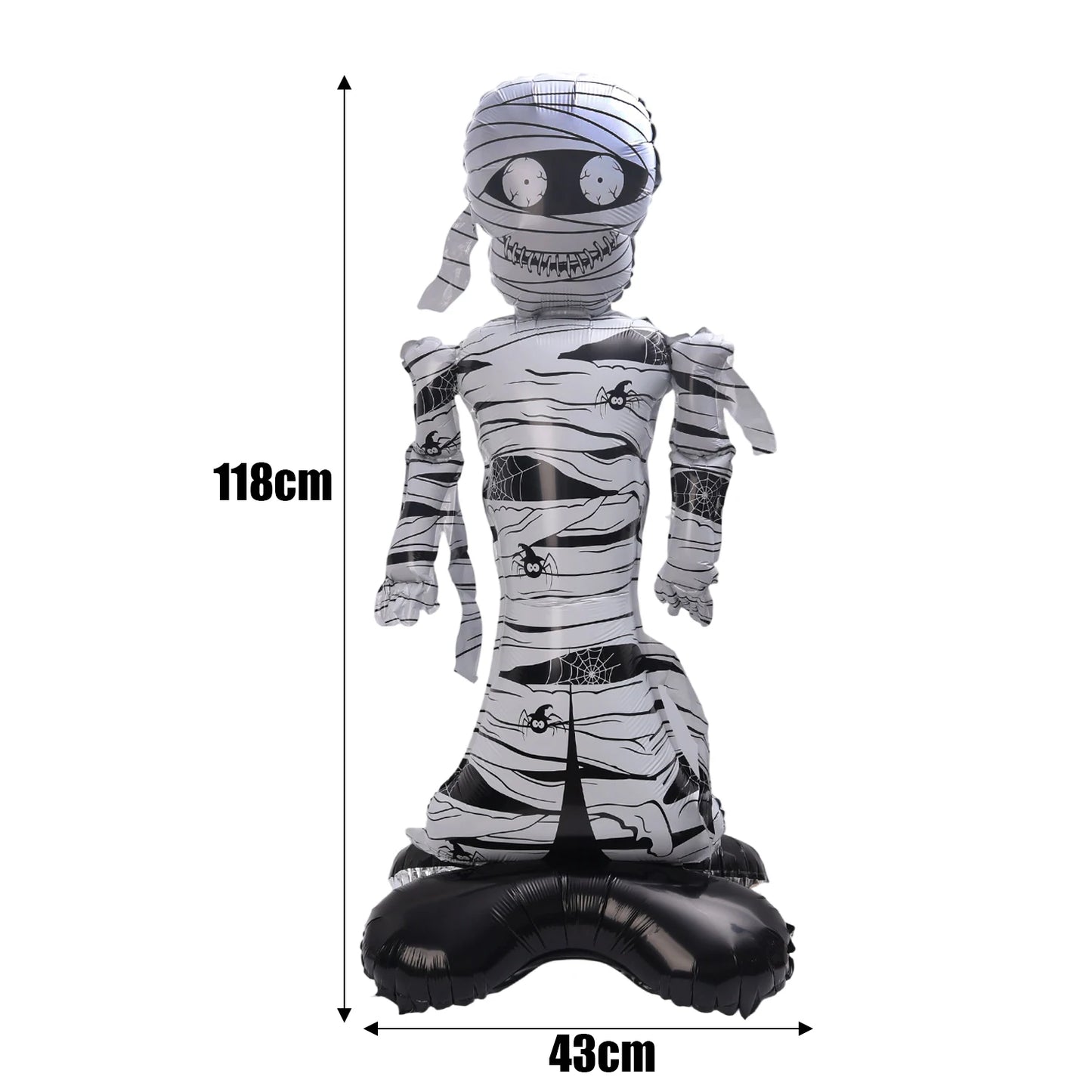 Ballon d'halloween géant fantôme citrouille crâne château Film d'aluminium ballon debout pour Halloween fête cour jardin décor effrayant