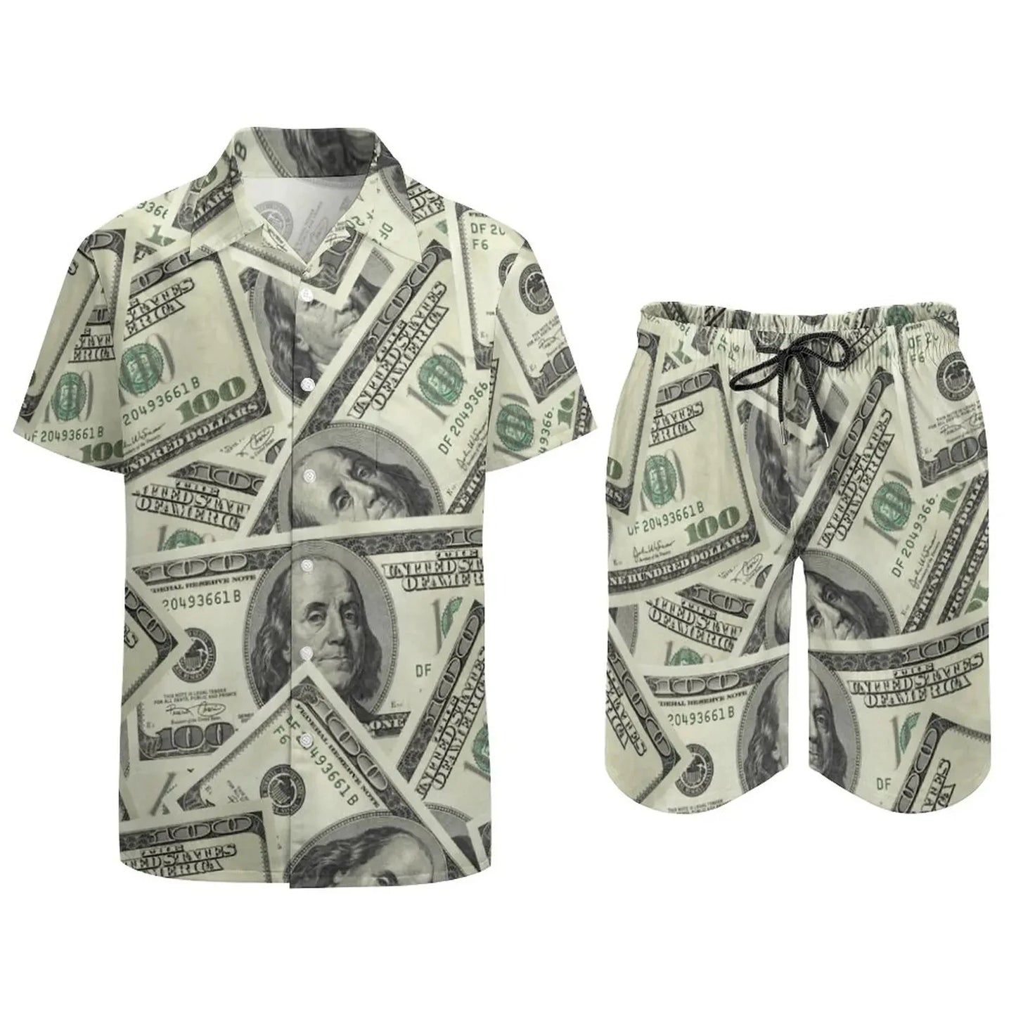 Ensemble champignon magique psychédélique pour hommes, chemise décontractée imprimée en 3D, short de plage surdimensionné, ensemble 2 pièces, costumes hawaïens pour vacances