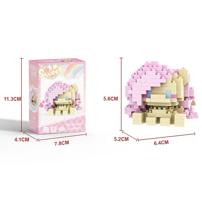 Blocs de construction mon petit poney, l'amitié est magique, princesse Cadance Twilight Sparkle, jouets de dessin animé, cadeau pour enfants