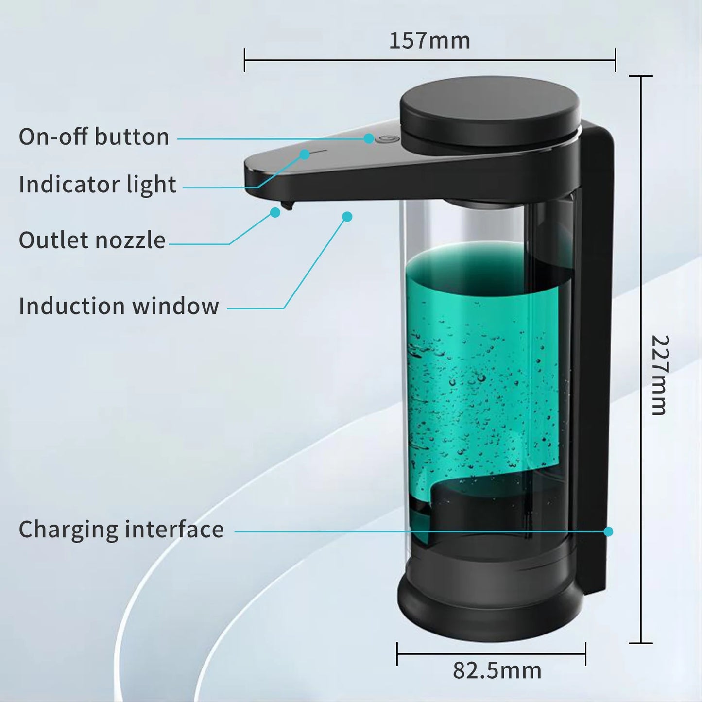 AIKE - AK1335 distributeur automatique de savon liquide