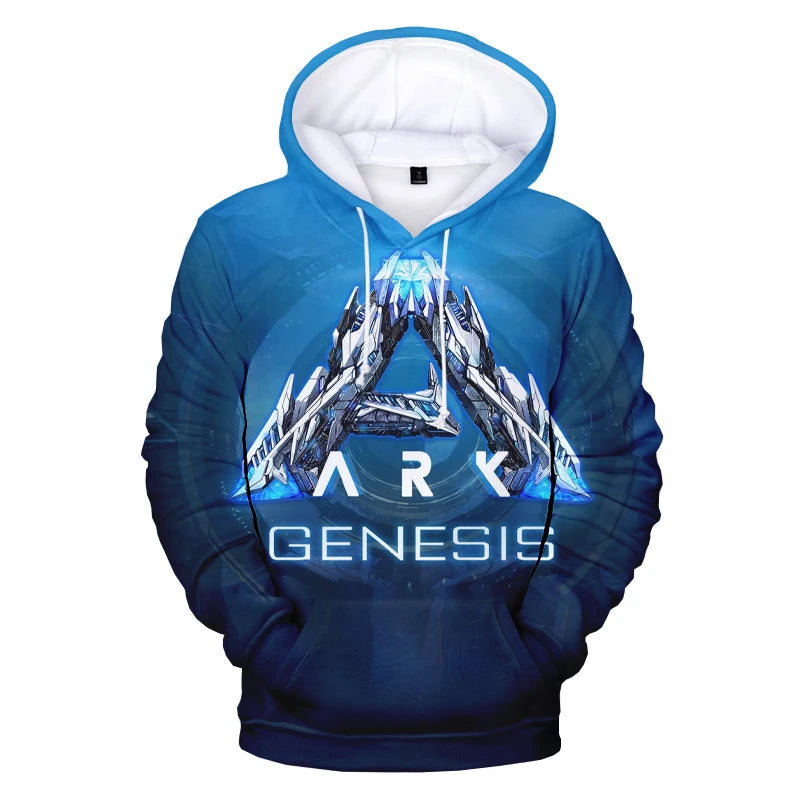 ARK Genesis-Sweats à capuche College en 3D pour hommes, Streetwear Harajuku, Pull Respzed, Sweats à capuche décontractés, Mode pour garçons, Nouveau, 2023