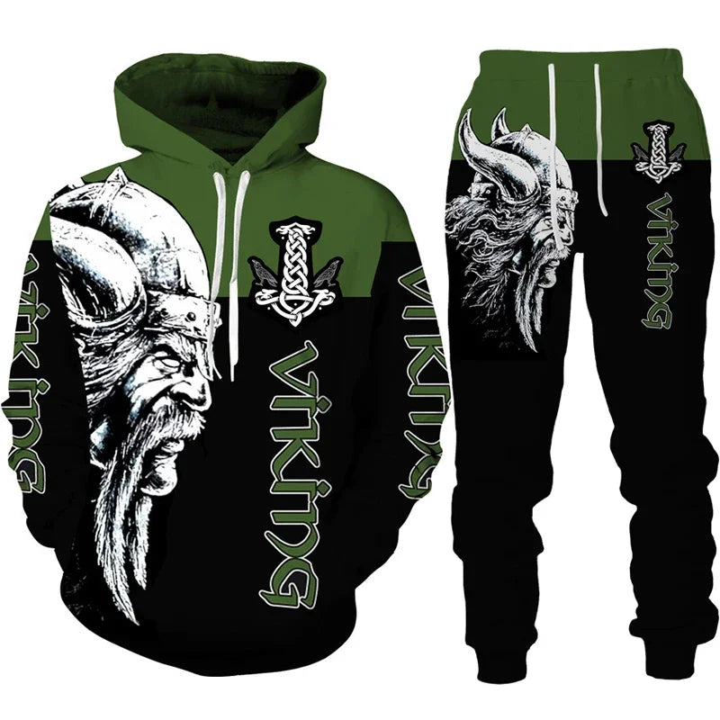 Ensemble sweat à capuche pour hommes, imprimé en 3D, survêtement/pantalon, pull à manches longues, Punk, vêtements de sport décontractés, surdimensionnés, de haute qualité, automne hiver