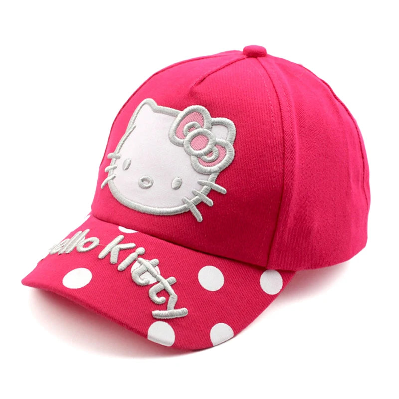 Casquette de Baseball pour enfants, dessin animé Sanrio Hello Kitty, casquette de soleil pour filles, casquette de printemps et d'été, dessin animé pour filles, Cosplay, cadeau à la mode