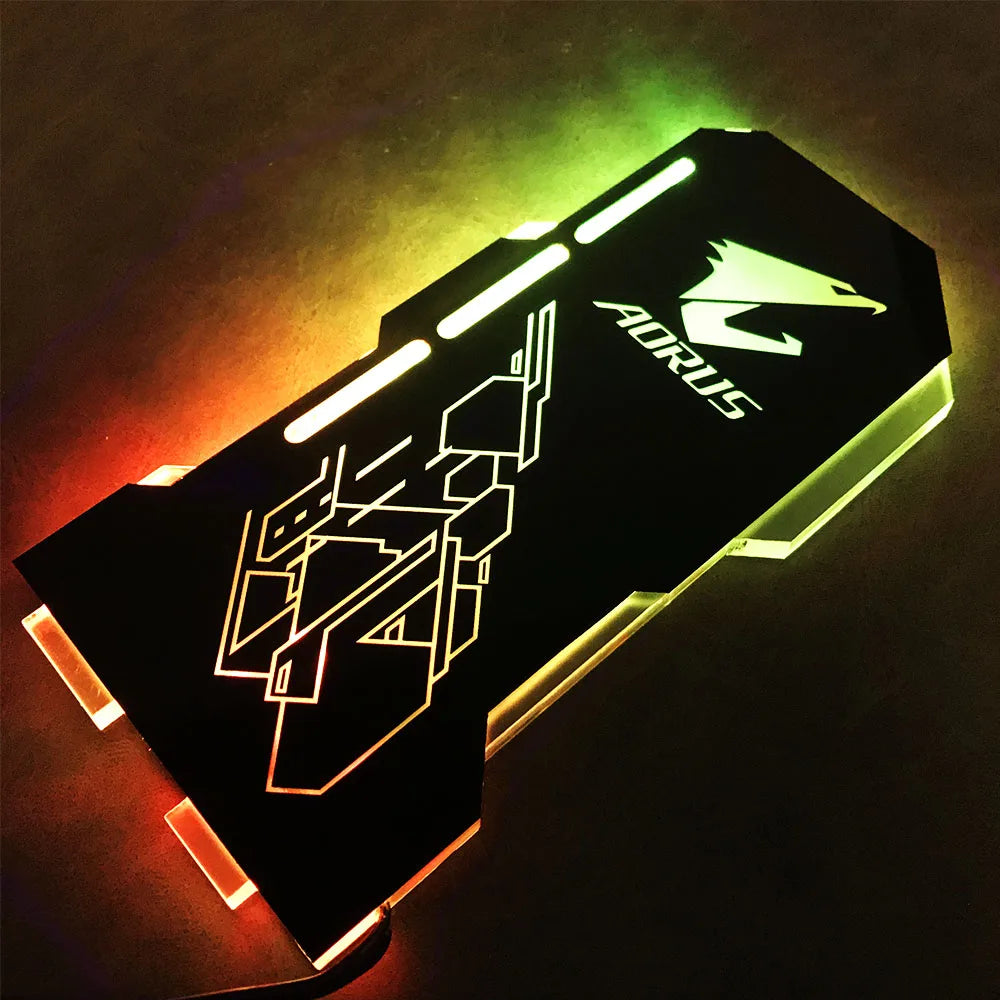 Support MSI VGA ARGB, Support GPU Vertical personnalisable, Support de carte vidéo PC ROG, châssis refroidisseur d'eau, MOD personnalisé 5V 3 broches AURA