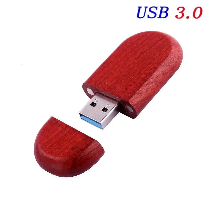 JASTER USB 3.0 haute vitesse boîte en bois Logo personnel clé USB 8GB 16GB 32GB 64GB
