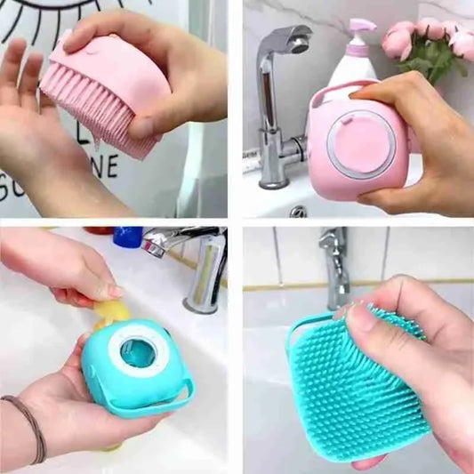 Brosse de bain avec crochet en Silicone souple, pour douches de bébé, nettoyage de la boue, dissolvant de saleté, Massage du dos, douche à bulles, brosses Non toxiques