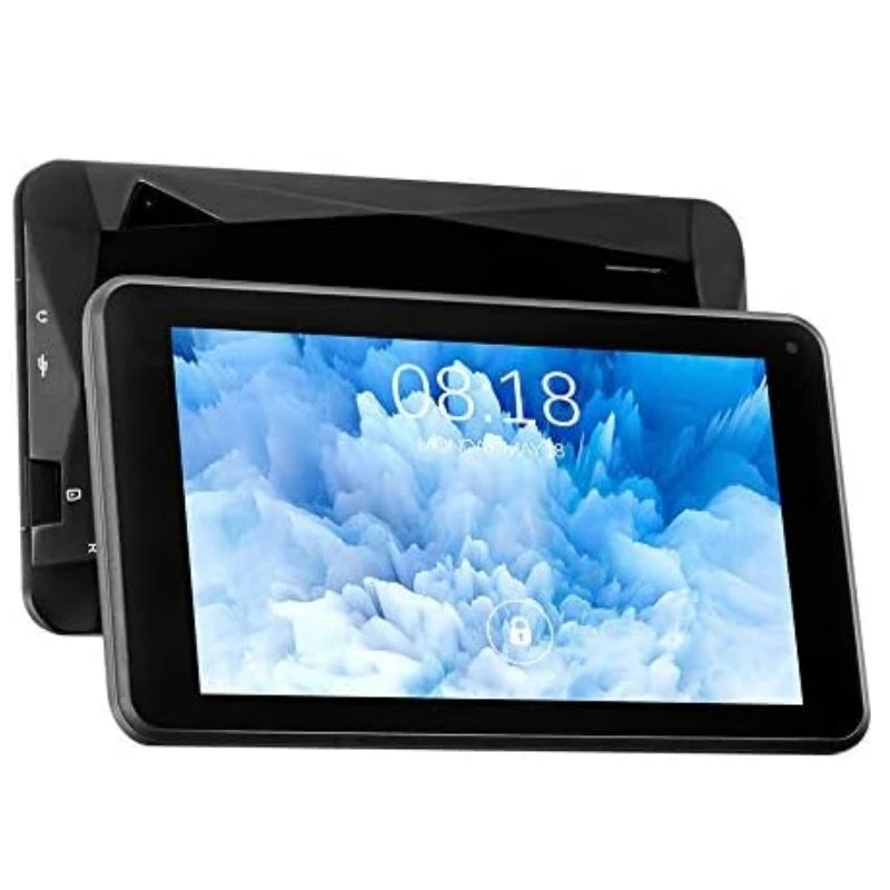 Sun8iw15 Android 10 tablette PC 7 pouces 1GB RAM 16GB ROM Quad-Core 1024x600 pixels WIFI 1.2GHz double caméra