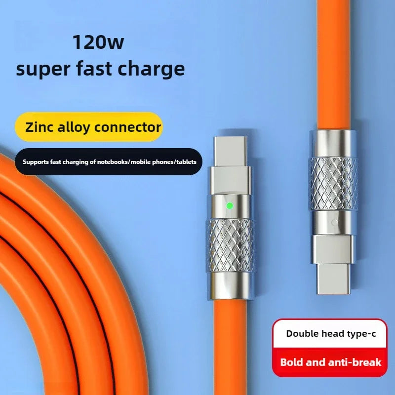 Câble de charge super rapide 120W 7A, type C