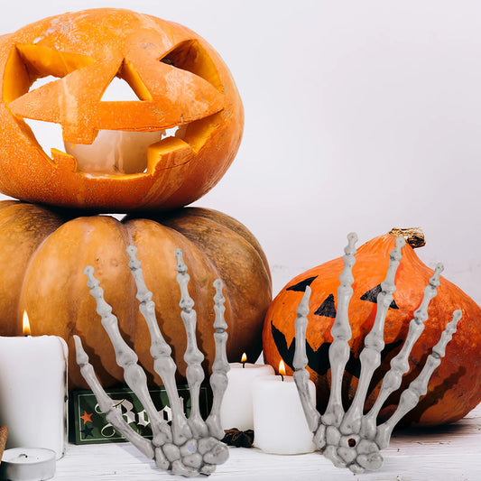 Ornement de main de crâne d'halloween, décor de fête d'horreur pour maison hantée, accessoire de main, cadeau de rassemblement de carnaval