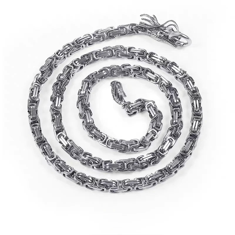 EDC-Collier en acier au titane pour homme, fouet d'autodéfense, bracelets en forme de tête de dragon, gadgets pour garçon, cadeaux sympas, mode