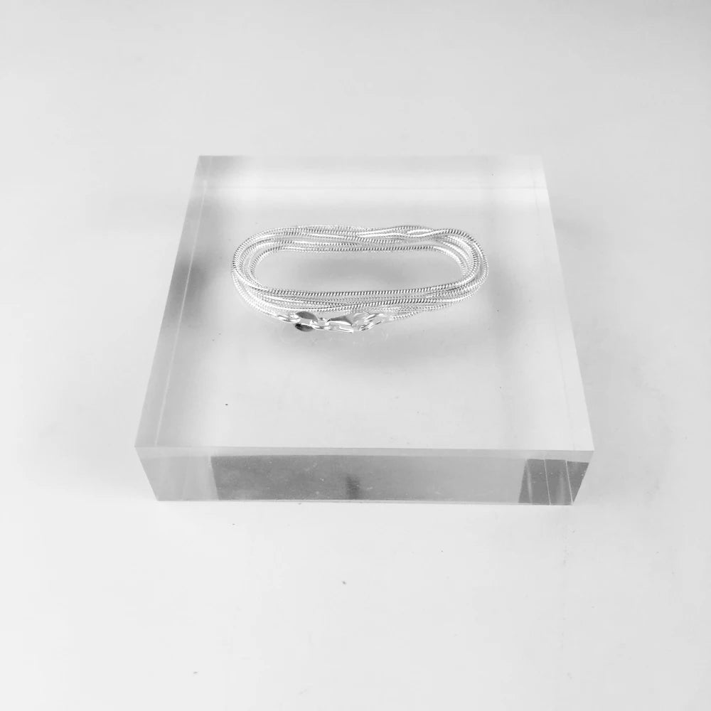 Collier chaîne serpent 1mm, tout nouveau Glam, bijoux à la mode, Style européen, âme, cadeau en argent Sterling 925 pour hommes et femmes
