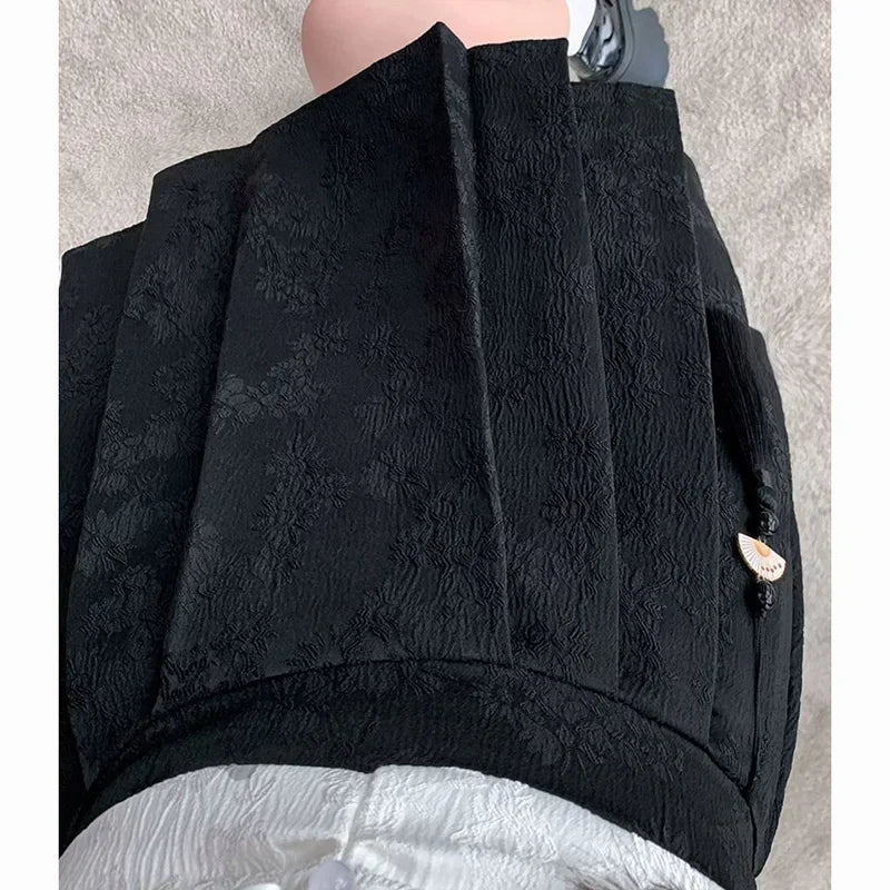 2025 été femme grande taille taille élastique jupes femmes taille haute plissée robe courte dame Chic concepteur solide imprimé jupes