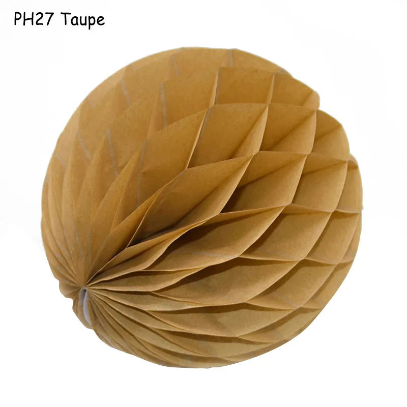 Boule décorative en papier nid d'abeille, 5 pièces/lot, 10/15cm, fleur Pastel, décoration de fête d'anniversaire pour mariage, enfant, fournitures de réception-cadeau pour bébé 8Z