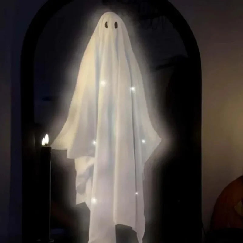Miroir fantôme holographique pour Halloween, veilleuse, décoration d'horreur pour salle de maison, fournitures de fête d'halloween, accessoires de maison hantée