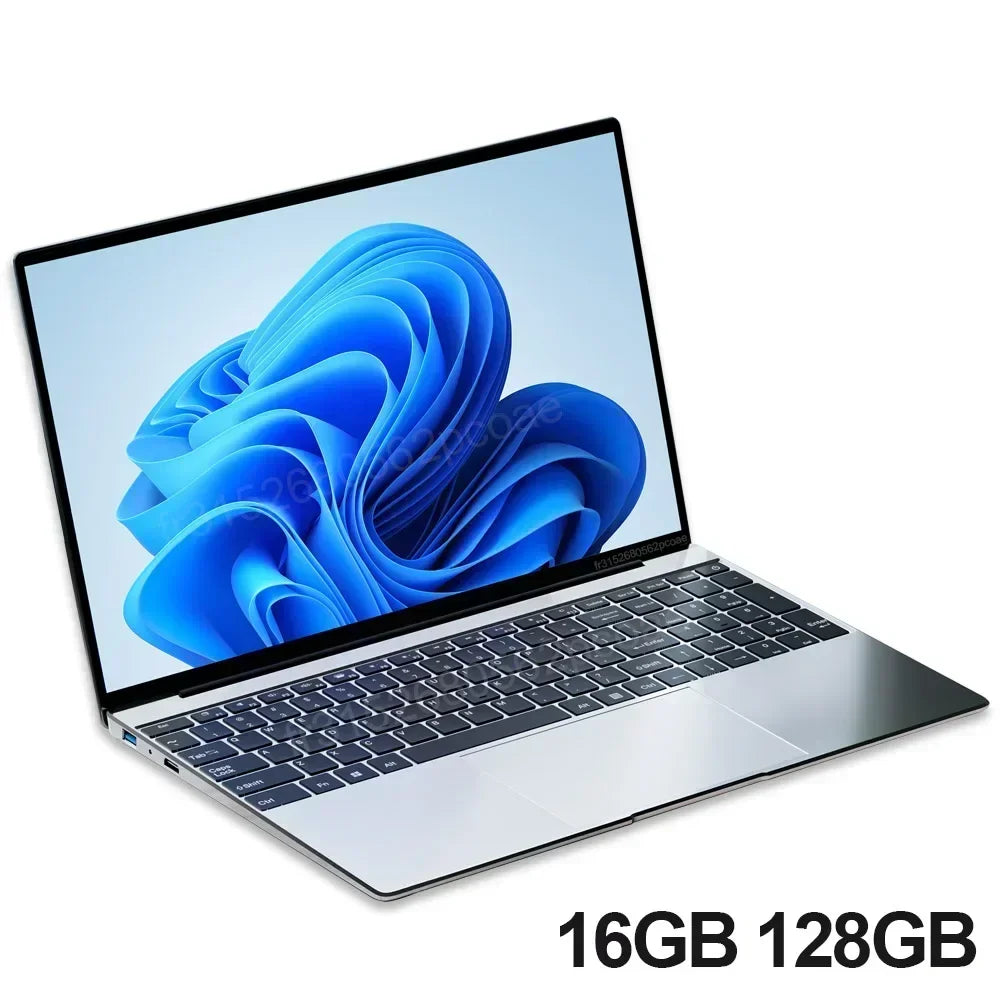 Ordinateur portable ultra fin de 15.6 pouces, 16 Go de RAM, Windows 11 Pro