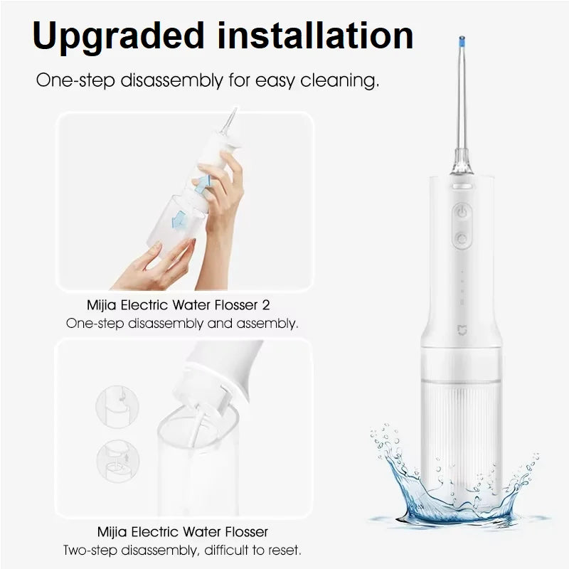Nouveau XIAOMI MIJIA irrigateur Oral MEO705 blanchiment des dents Flosser nettoyeur de dents buccales fil de sélection d'eau pour réservoir d'eau des dents