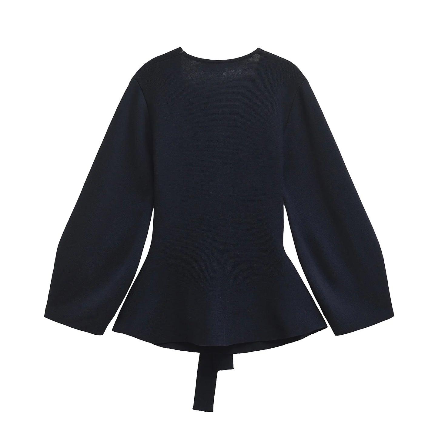 TRAFSHE printemps femmes épaulière ceinture tricot Blazer femmes rétro col en v à manches longues polyvalent femme manteau femmes vêtements 9598/128
