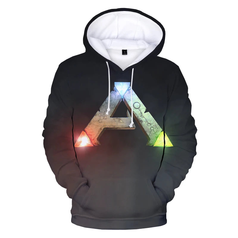 ARK Genesis-Sweats à capuche College en 3D pour hommes, Streetwear Harajuku, Pull Respzed, Sweats à capuche décontractés, Mode pour garçons, Nouveau, 2023