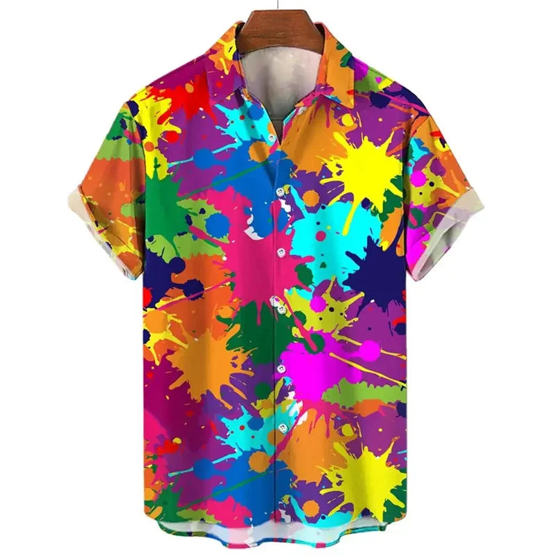 Chemise à manches courtes pour hommes, motif Design de mode printemps/été 2021, chemise imprimée numérique HD en 3D, mode jeunesse