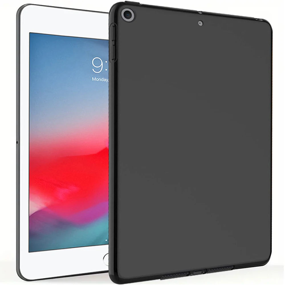 Coque arrière noire en Silicone souple pour tablette IPad Air Pro