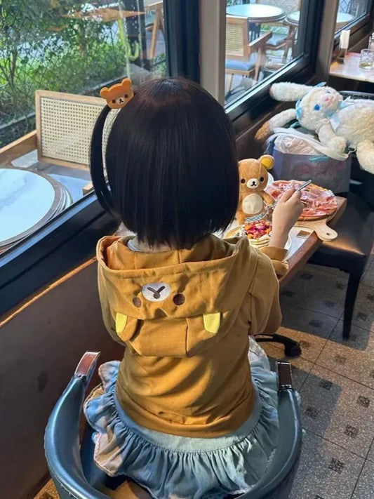 HOUZHOU Y2k Harajuku Streetwear sweat à capuche pour femme Style japonais Kawaii doux mignon dessin animé imprimé fermeture éclair sweat doux fille nouveau