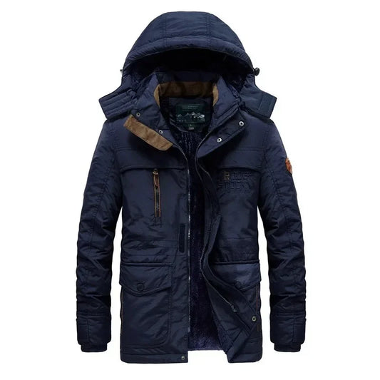Polaire chaud outillage vestes bonne qualité mâle extérieur manteaux d'hiver taille nouveau hiver hommes Parkas à capuche décontracté coupe-vent Parka