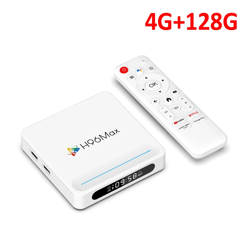 WOOPKER TV Box H96 MAX H618 PLUS 8K Android14.0 Allwinner H618 BT5.4 WiFi6 Mouse Support Media Player 4G32G 128G Set Top Box