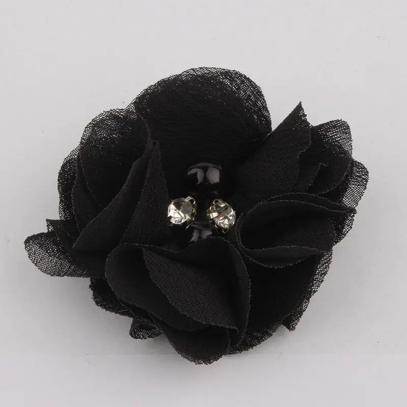 Mini fleurs artificielles en tissu mousseline de soie, 8 pièces, 2 pouces, 35 couleurs, pour Invitation de mariage, décoration de robe