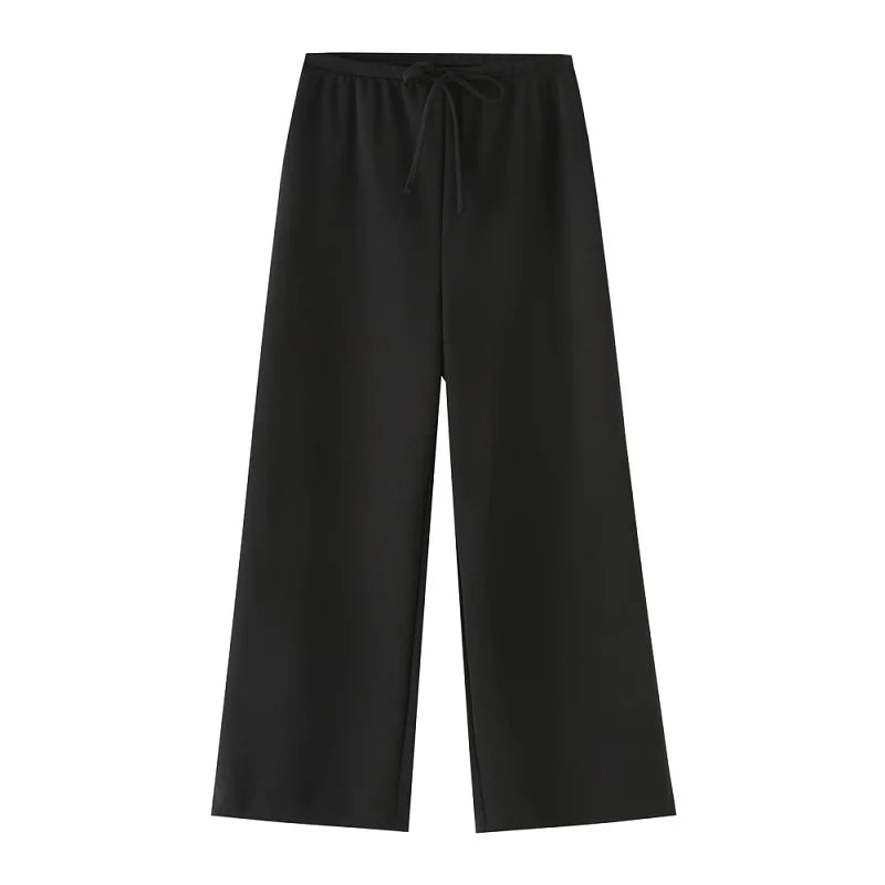 HXAO femmes deux pièces ensemble Texture pantalon ensembles sans manches gilet haut et bas ensemble femmes été Baggy pantalon ensemble 2 pièces ensembles décontractés