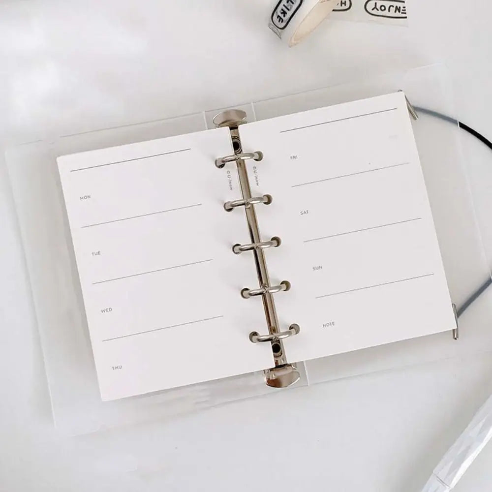 Papier de recharge, index à 5 trous, page intérieure, cartes, reliure de recharge intérieure, papier Liberty, blanc, papeterie, 50 feuilles