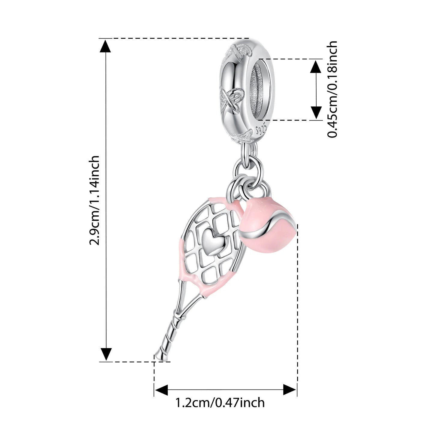 BISAER 925 en argent Sterling série balle charme Football volley-ball Tennis basket-Ball perle ajustement femmes et hommes Bracelet bricolage bijoux fins