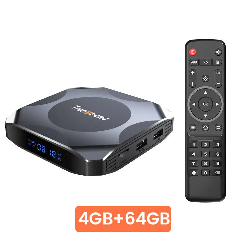 Transpeed AV1 Android 11 Amlogic S905W2 TV Box 2.4G&5.8G Wifi BT5.0 32G 64G Media Player 4K 3D Fast Set Top Box
