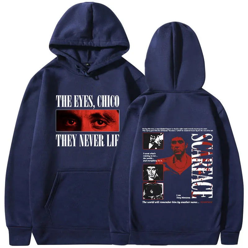 Sweats à capuche classiques Gangsters Movie planchers face pour hommes et femmes, pulls à capuche vintage, pulls gothiques respirants, Tony Montana Al Pac37, PVD
