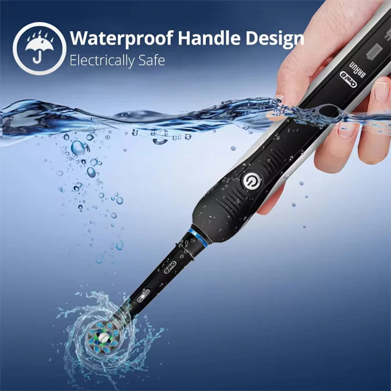 Brosse à dents électrique Oral B originale PRO 4000, capteur de pression 3D, nettoyage quotidien des gencives, soins de blanchiment, Modes douces et sensibles