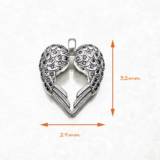 Pendentif ailes coeur, 2019 tout nouveau Bijoux de mode Europe Bijoux accessoires à la mode 925 en argent Sterling cadeau pour femme hommes