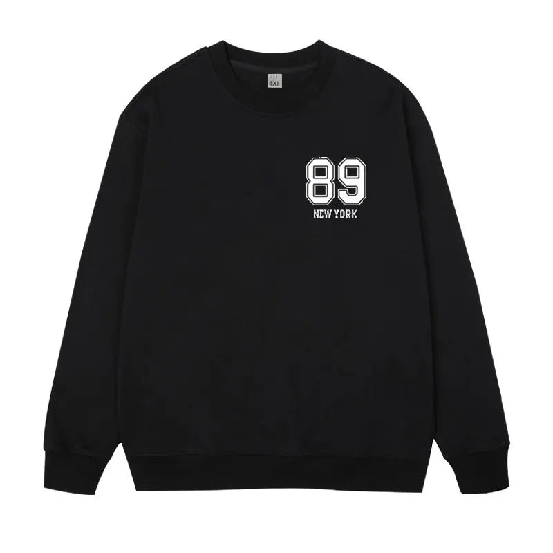Grande taille hommes sweat pulls pull surdimensionné 6XL 7XL homme col rond manches longues imprimé noir hauts amples vêtements masculins