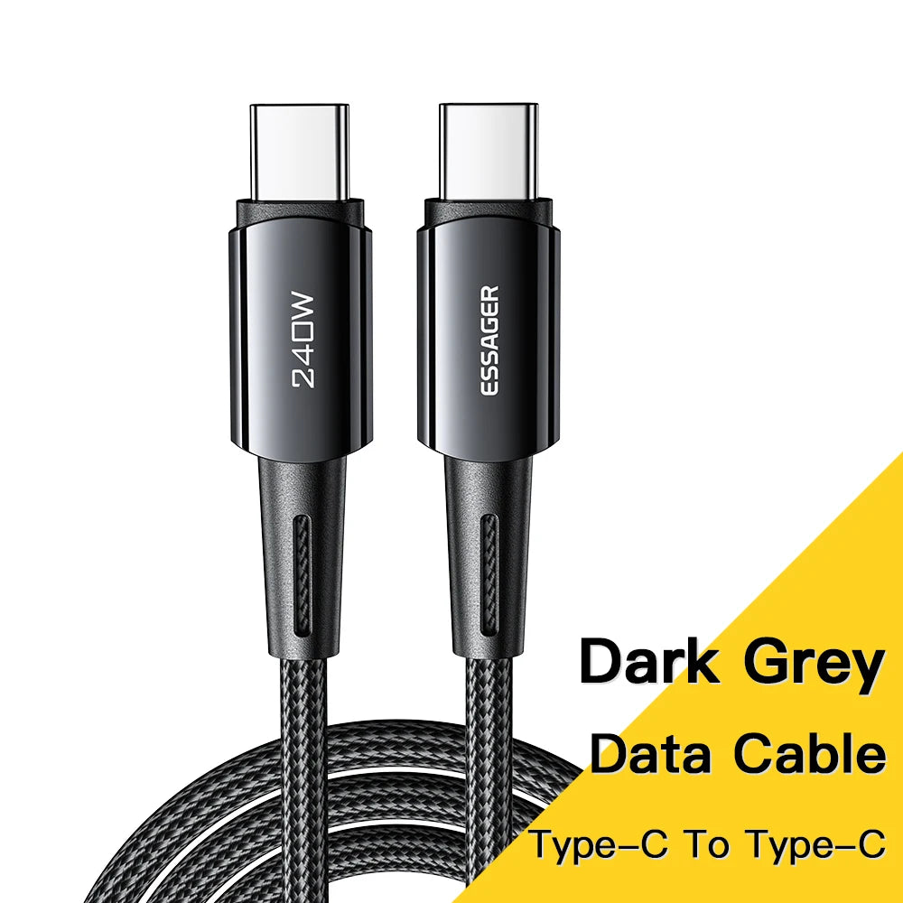 câble USB 6A pour Xiaomi 12Pro Redmi K50 Note 11Pro Black Shark 5Pro