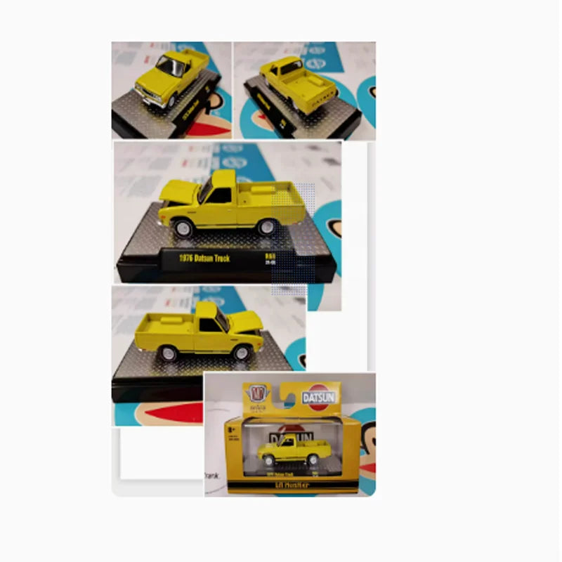 Modèle de voiture en alliage moulé sous pression, échelle 1:64 1976 Datsun, Simulation statique, décoration de véhicule en métal, Collection cadeau, en Stock