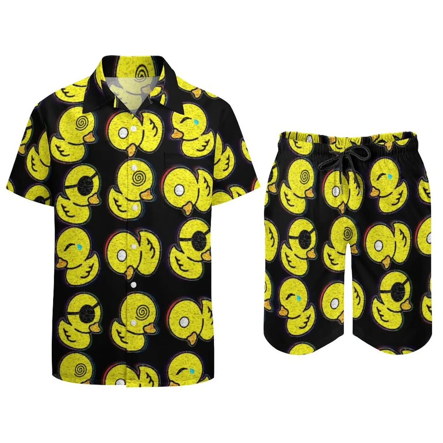 Ensemble champignon magique psychédélique pour hommes, chemise décontractée imprimée en 3D, short de plage surdimensionné, ensemble 2 pièces, costumes hawaïens pour vacances