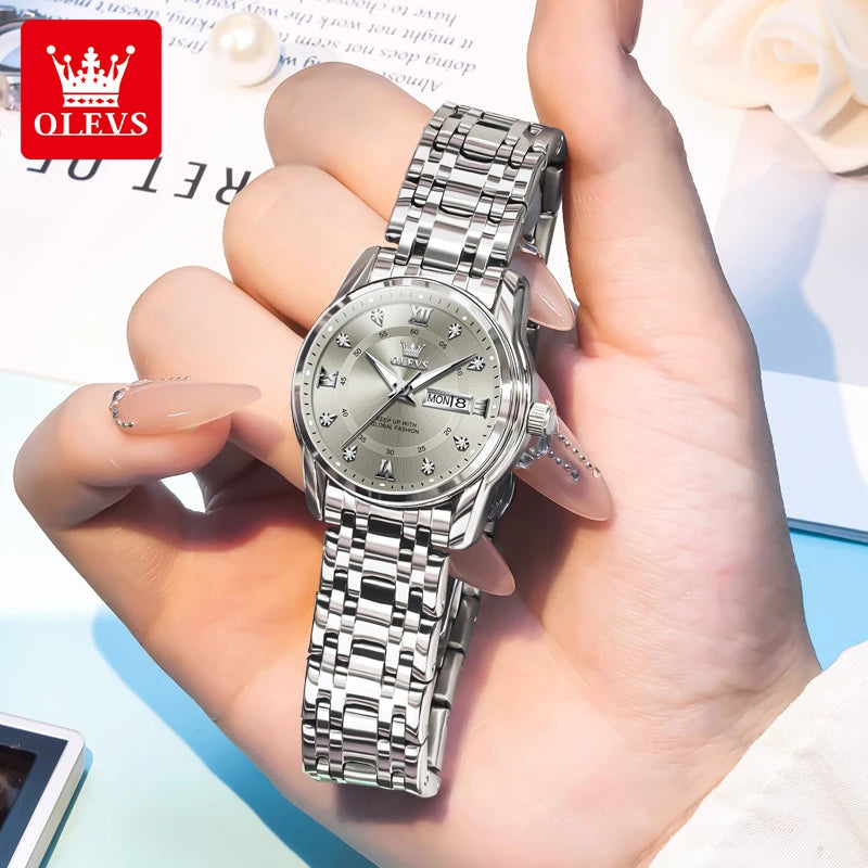 OLEVS 5513X montre pour femme montre à Quartz originale étanche lumineux jour Date montres parfumé