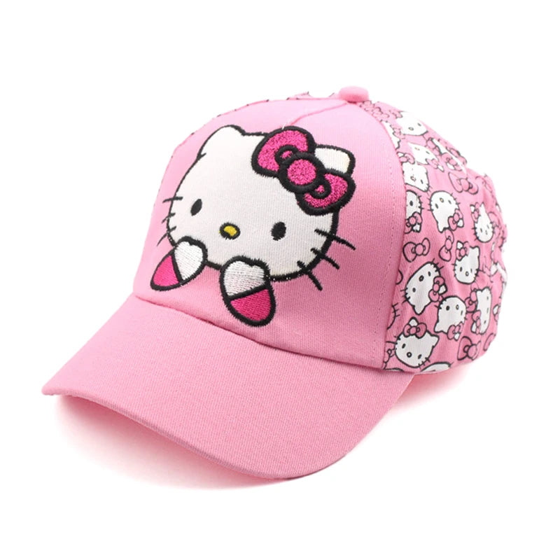 Casquette de Baseball pour enfants, dessin animé Sanrio Hello Kitty, casquette de soleil pour filles, casquette de printemps et d'été, dessin animé pour filles, Cosplay, cadeau à la mode